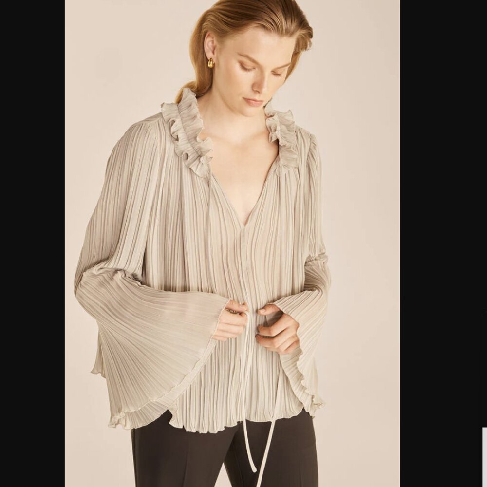 Rebecca Taylor Petal Blouse | Celadon